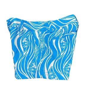 Lilly Pulitzer Blue & White The Callahan Short Size 000 NWOT